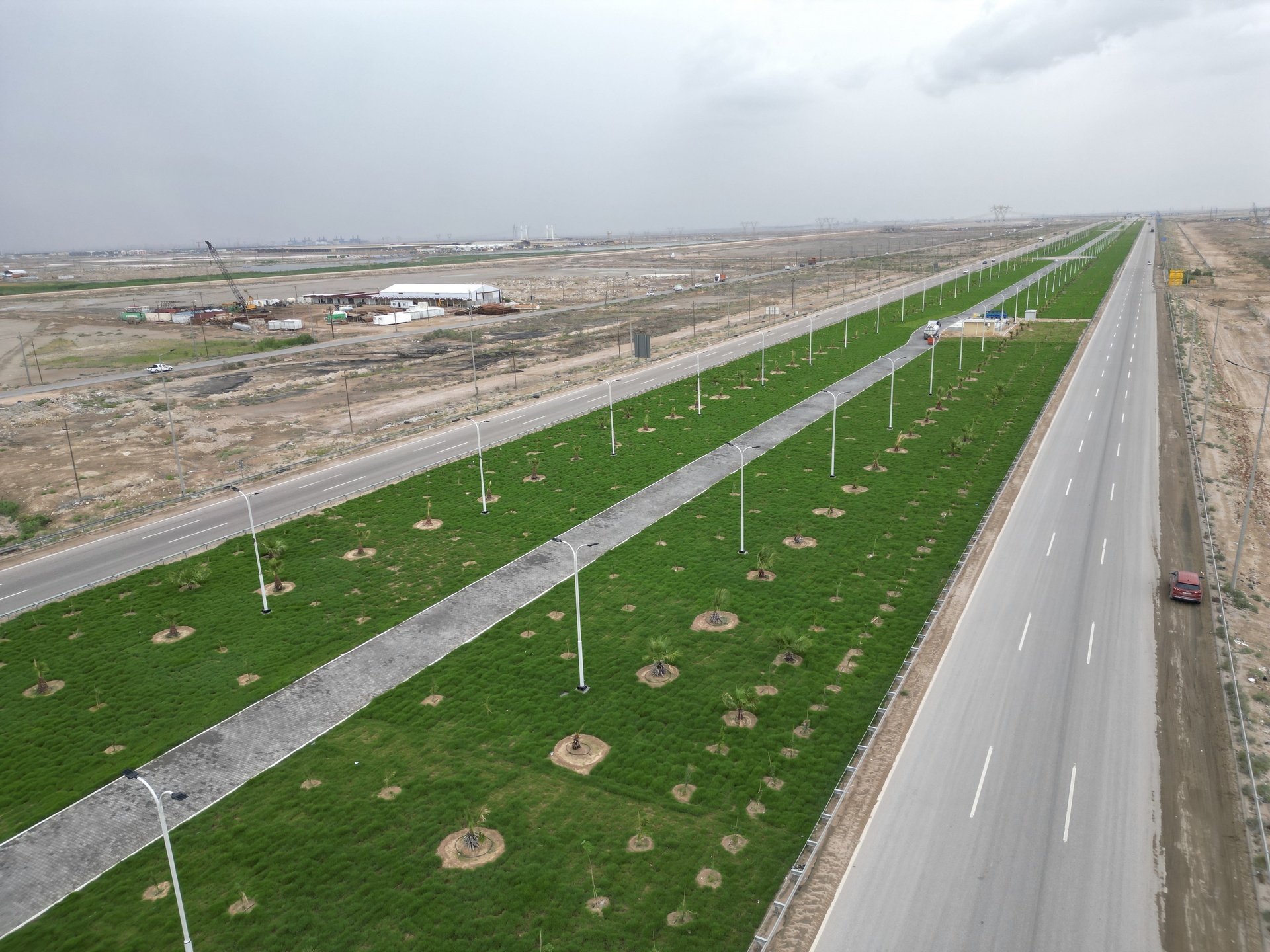 طريق مطار البصرة والمحميّة الطبيعية