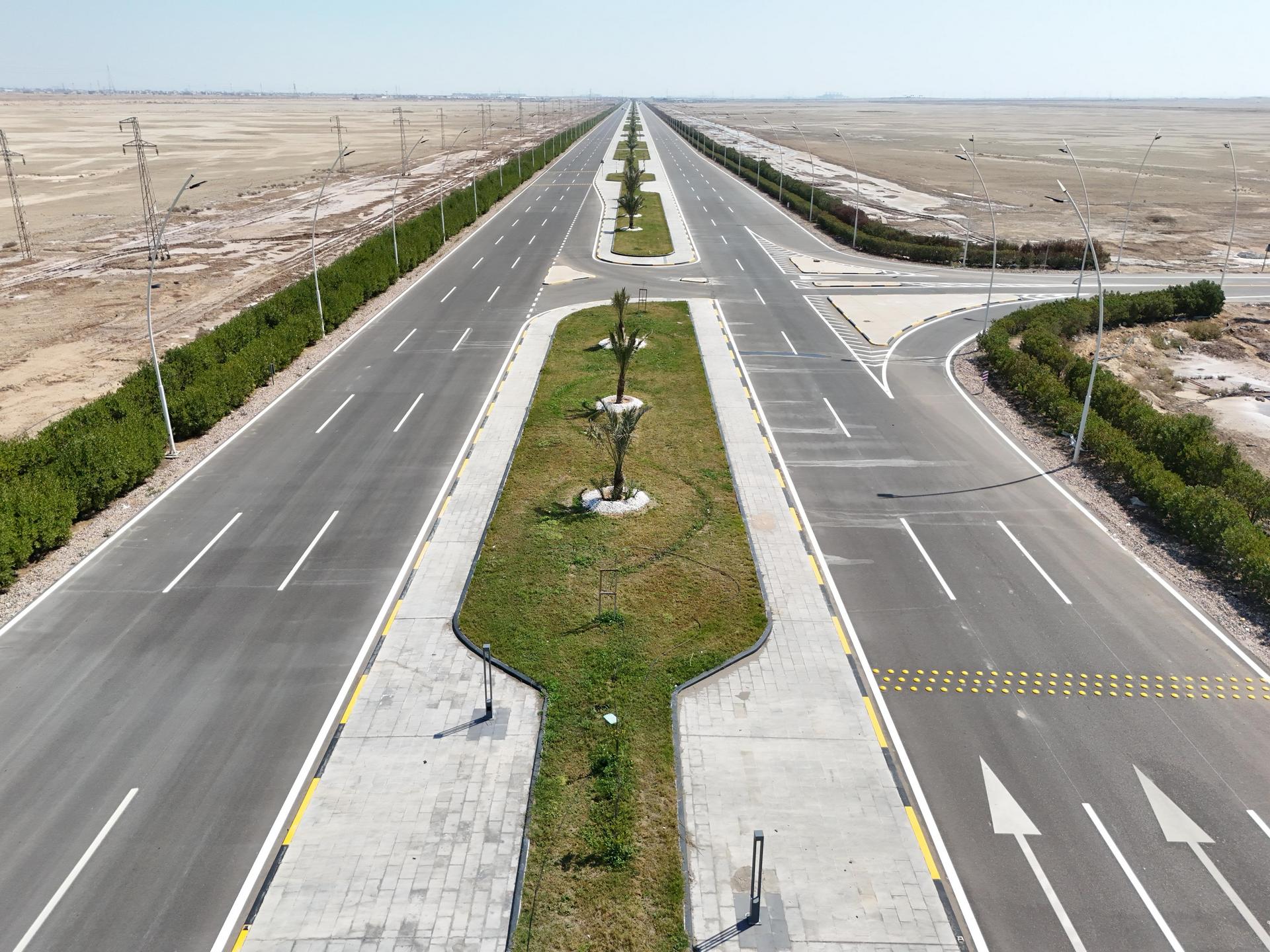 تنسيق الجزيرة الوسطية في مطار البصرة